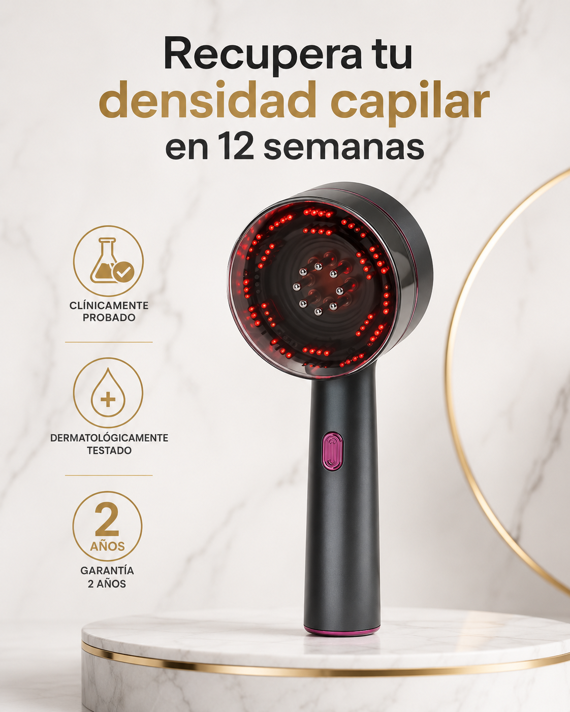 Masajeador de Cuero Cabelludo Premium® Alivio Inmediato + Cabello más Fuerte