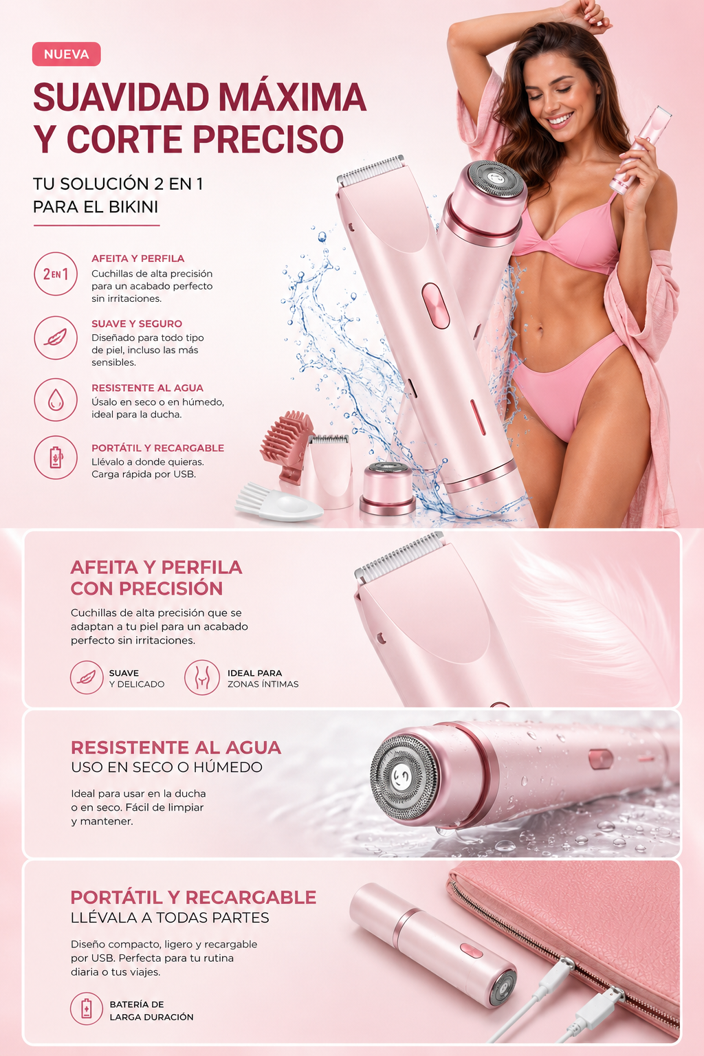 Rasuradora íntima profesional Pro ®